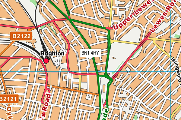 BN1 4HY map - OS VectorMap District (Ordnance Survey) BN1 4HY map - OS VectorMap District (Ordnance Survey)