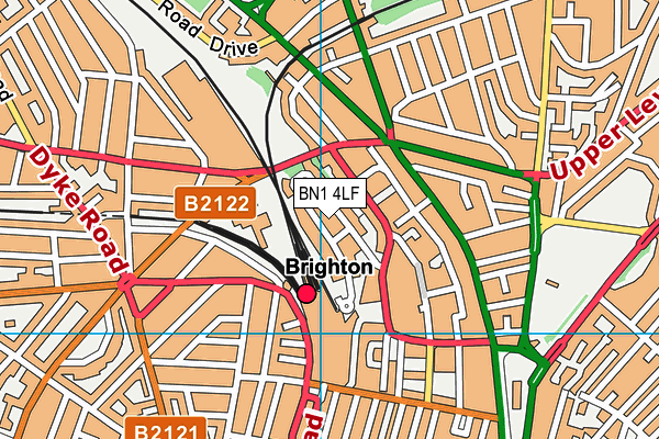 BN1 4LF map - OS VectorMap District (Ordnance Survey) BN1 4LF map - OS VectorMap District (Ordnance Survey)