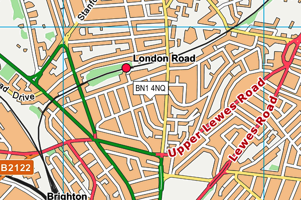 BN1 4NQ map - OS VectorMap District (Ordnance Survey) BN1 4NQ map - OS VectorMap District (Ordnance Survey)