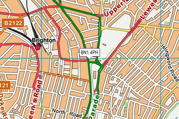 BN1 4PH map - OS VectorMap District (Ordnance Survey) BN1 4PH map - OS VectorMap District (Ordnance Survey)