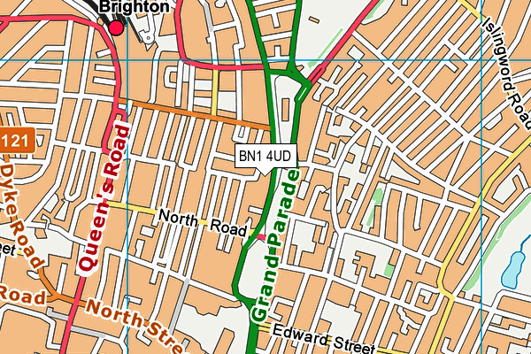 BN1 4UD map - OS VectorMap District (Ordnance Survey) BN1 4UD map - OS VectorMap District (Ordnance Survey)