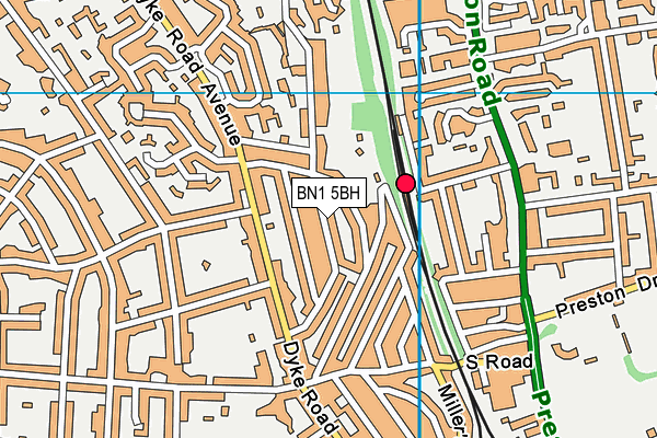 BN1 5BH map - OS VectorMap District (Ordnance Survey) BN1 5BH map - OS VectorMap District (Ordnance Survey)