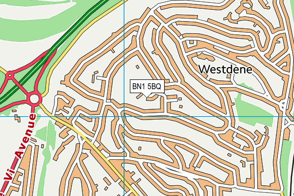 BN1 5BQ map - OS VectorMap District (Ordnance Survey) BN1 5BQ map - OS VectorMap District (Ordnance Survey)