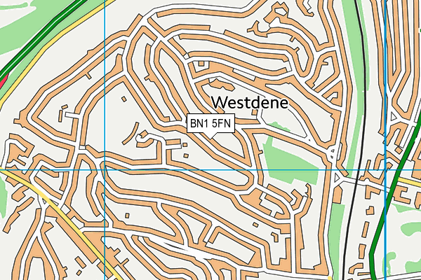 BN1 5FN map - OS VectorMap District (Ordnance Survey) BN1 5FN map - OS VectorMap District (Ordnance Survey)