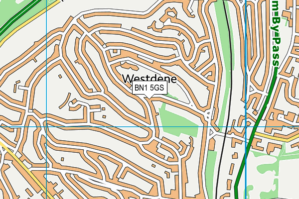 BN1 5GS map - OS VectorMap District (Ordnance Survey) BN1 5GS map - OS VectorMap District (Ordnance Survey)