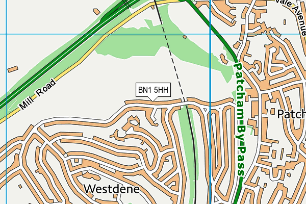 BN1 5HH map - OS VectorMap District (Ordnance Survey) BN1 5HH map - OS VectorMap District (Ordnance Survey)