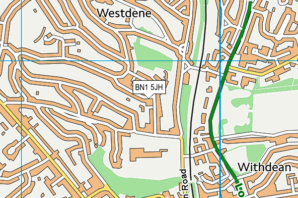 BN1 5JH map - OS VectorMap District (Ordnance Survey) BN1 5JH map - OS VectorMap District (Ordnance Survey)