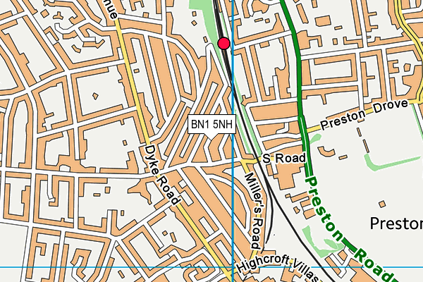 BN1 5NH map - OS VectorMap District (Ordnance Survey) BN1 5NH map - OS VectorMap District (Ordnance Survey)