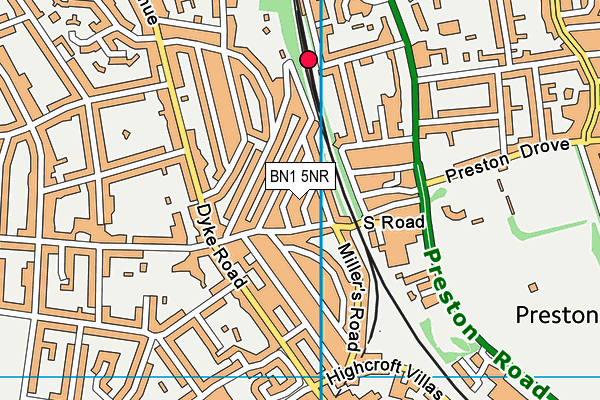 BN1 5NR map - OS VectorMap District (Ordnance Survey) BN1 5NR map - OS VectorMap District (Ordnance Survey)