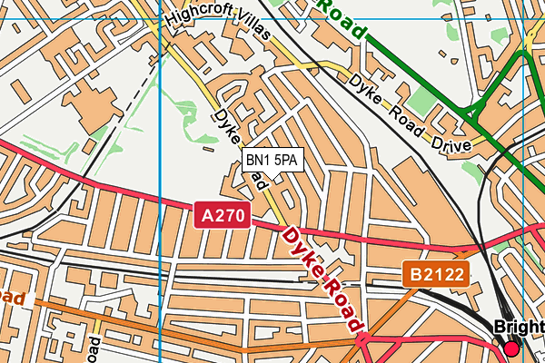 BN1 5PA map - OS VectorMap District (Ordnance Survey) BN1 5PA map - OS VectorMap District (Ordnance Survey)