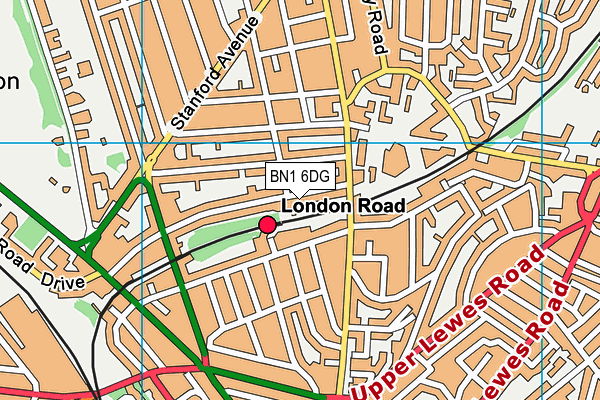 BN1 6DG map - OS VectorMap District (Ordnance Survey) BN1 6DG map - OS VectorMap District (Ordnance Survey)