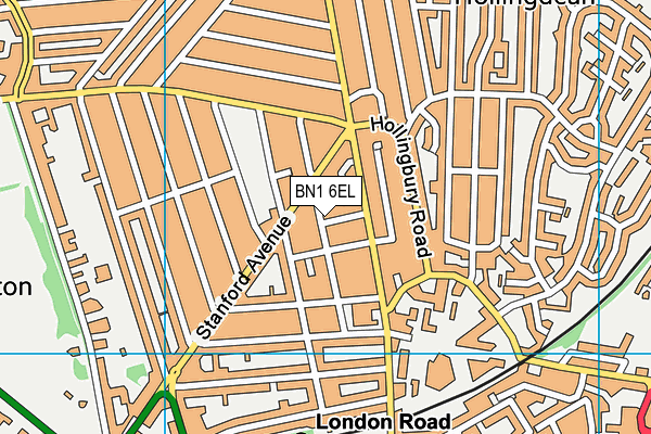 BN1 6EL map - OS VectorMap District (Ordnance Survey) BN1 6EL map - OS VectorMap District (Ordnance Survey)