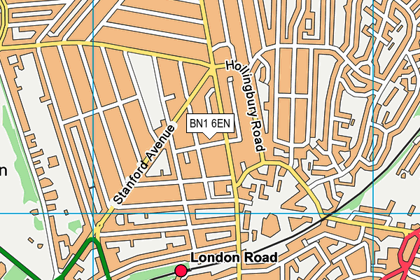 BN1 6EN map - OS VectorMap District (Ordnance Survey) BN1 6EN map - OS VectorMap District (Ordnance Survey)
