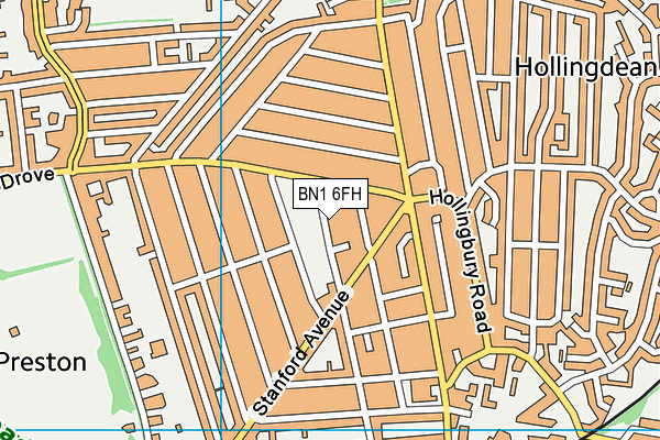BN1 6FH map - OS VectorMap District (Ordnance Survey) BN1 6FH map - OS VectorMap District (Ordnance Survey)