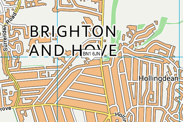 BN1 6JN map - OS VectorMap District (Ordnance Survey) BN1 6JN map - OS VectorMap District (Ordnance Survey)
