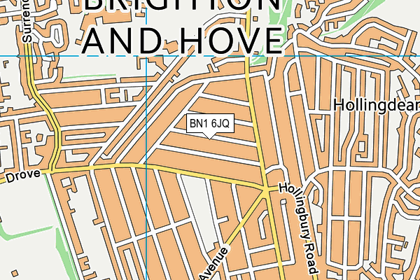 BN1 6JQ map - OS VectorMap District (Ordnance Survey) BN1 6JQ map - OS VectorMap District (Ordnance Survey)
