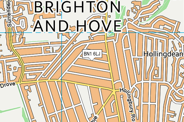 BN1 6LJ map - OS VectorMap District (Ordnance Survey) BN1 6LJ map - OS VectorMap District (Ordnance Survey)