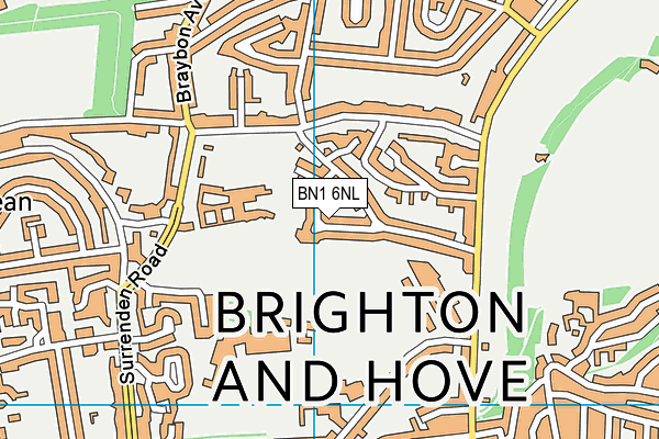 BN1 6NL map - OS VectorMap District (Ordnance Survey) BN1 6NL map - OS VectorMap District (Ordnance Survey)