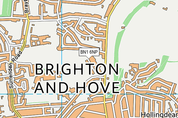 BN1 6NP map - OS VectorMap District (Ordnance Survey) BN1 6NP map - OS VectorMap District (Ordnance Survey)