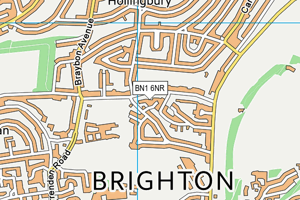 BN1 6NR map - OS VectorMap District (Ordnance Survey) BN1 6NR map - OS VectorMap District (Ordnance Survey)