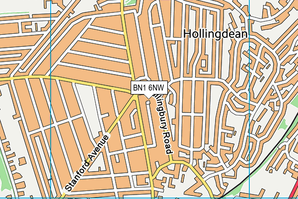 BN1 6NW map - OS VectorMap District (Ordnance Survey) BN1 6NW map - OS VectorMap District (Ordnance Survey)
