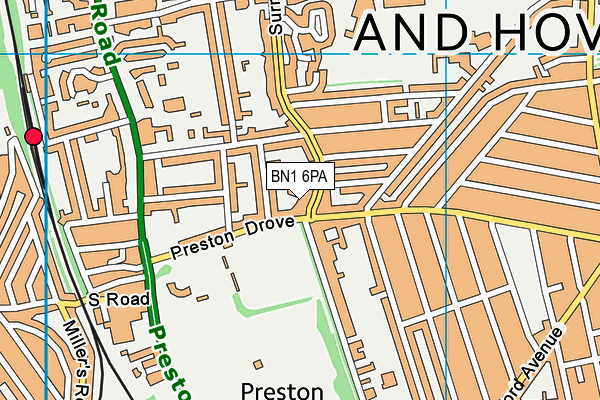 BN1 6PA map - OS VectorMap District (Ordnance Survey) BN1 6PA map - OS VectorMap District (Ordnance Survey)