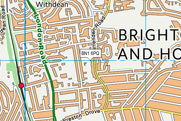 BN1 6PQ map - OS VectorMap District (Ordnance Survey) BN1 6PQ map - OS VectorMap District (Ordnance Survey)
