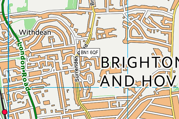 BN1 6QF map - OS VectorMap District (Ordnance Survey) BN1 6QF map - OS VectorMap District (Ordnance Survey)