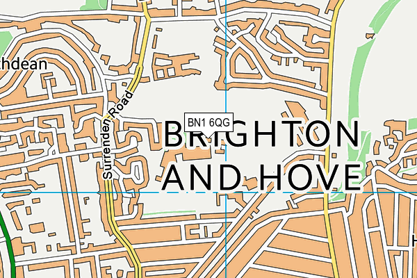 BN1 6QG map - OS VectorMap District (Ordnance Survey) BN1 6QG map - OS VectorMap District (Ordnance Survey)