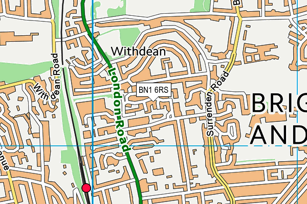 BN1 6RS map - OS VectorMap District (Ordnance Survey) BN1 6RS map - OS VectorMap District (Ordnance Survey)