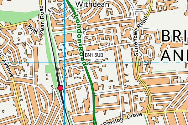 BN1 6UB map - OS VectorMap District (Ordnance Survey) BN1 6UB map - OS VectorMap District (Ordnance Survey)