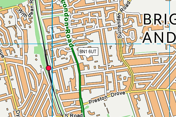 BN1 6UT map - OS VectorMap District (Ordnance Survey) BN1 6UT map - OS VectorMap District (Ordnance Survey)