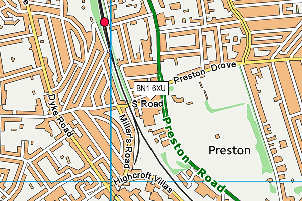 BN1 6XU map - OS VectorMap District (Ordnance Survey) BN1 6XU map - OS VectorMap District (Ordnance Survey)