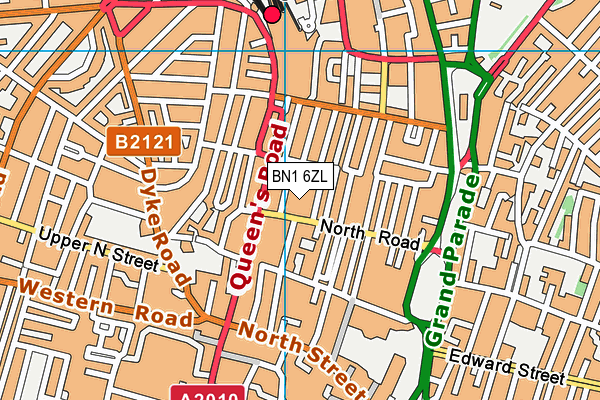 BN1 6ZL map - OS VectorMap District (Ordnance Survey) BN1 6ZL map - OS VectorMap District (Ordnance Survey)