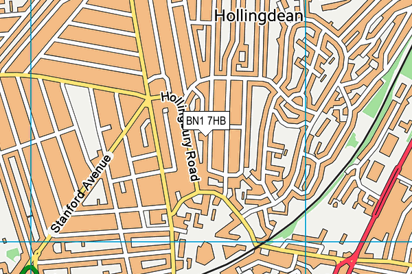 BN1 7HB map - OS VectorMap District (Ordnance Survey) BN1 7HB map - OS VectorMap District (Ordnance Survey)