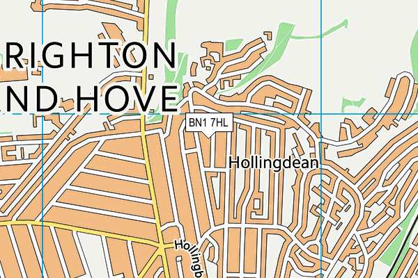 BN1 7HL map - OS VectorMap District (Ordnance Survey) BN1 7HL map - OS VectorMap District (Ordnance Survey)