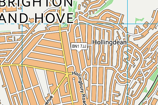 BN1 7JJ map - OS VectorMap District (Ordnance Survey) BN1 7JJ map - OS VectorMap District (Ordnance Survey)