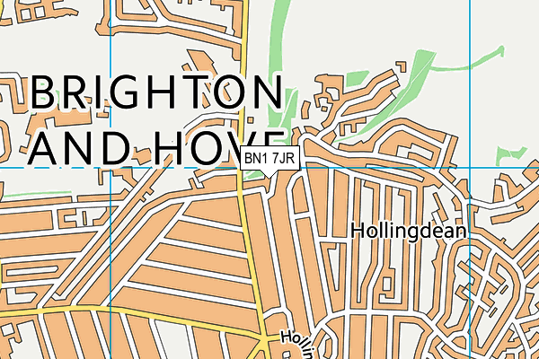 BN1 7JR map - OS VectorMap District (Ordnance Survey) BN1 7JR map - OS VectorMap District (Ordnance Survey)
