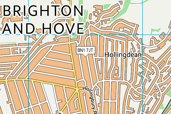 BN1 7JT map - OS VectorMap District (Ordnance Survey) BN1 7JT map - OS VectorMap District (Ordnance Survey)