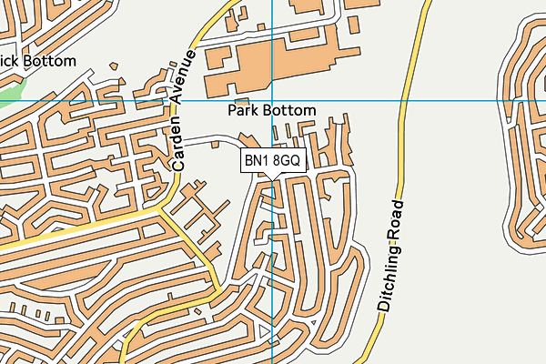 BN1 8GQ map - OS VectorMap District (Ordnance Survey) BN1 8GQ map - OS VectorMap District (Ordnance Survey)