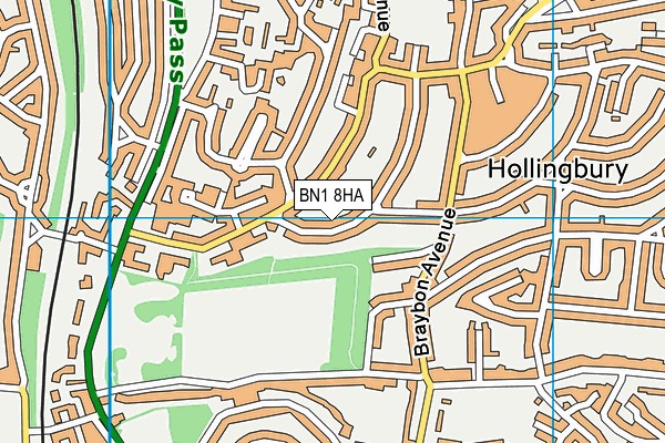 BN1 8HA map - OS VectorMap District (Ordnance Survey) BN1 8HA map - OS VectorMap District (Ordnance Survey)