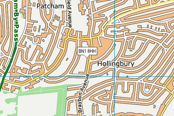 BN1 8HH map - OS VectorMap District (Ordnance Survey) BN1 8HH map - OS VectorMap District (Ordnance Survey)