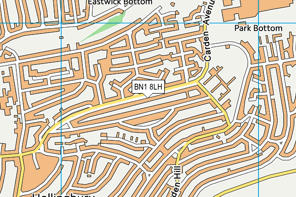 BN1 8LH map - OS VectorMap District (Ordnance Survey) BN1 8LH map - OS VectorMap District (Ordnance Survey)