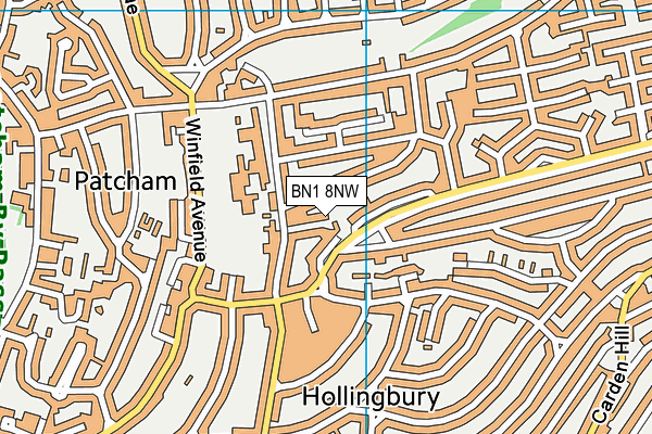 BN1 8NW map - OS VectorMap District (Ordnance Survey) BN1 8NW map - OS VectorMap District (Ordnance Survey)