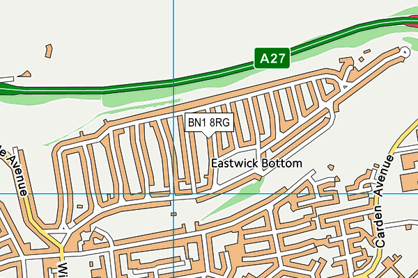 BN1 8RG map - OS VectorMap District (Ordnance Survey) BN1 8RG map - OS VectorMap District (Ordnance Survey)