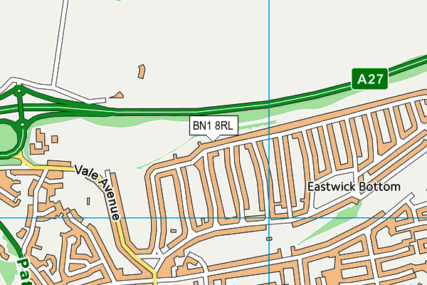 BN1 8RL map - OS VectorMap District (Ordnance Survey) BN1 8RL map - OS VectorMap District (Ordnance Survey)