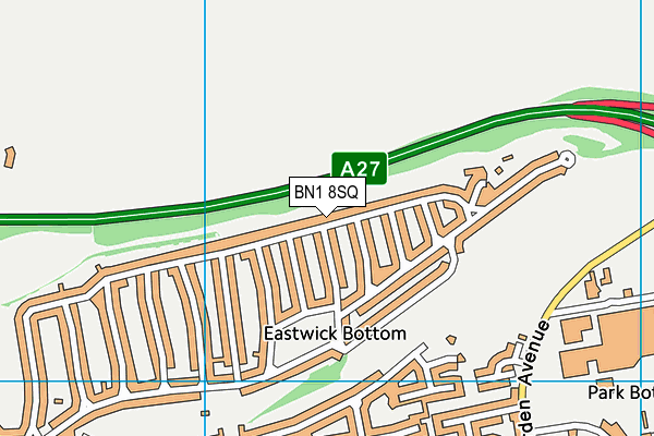 BN1 8SQ map - OS VectorMap District (Ordnance Survey) BN1 8SQ map - OS VectorMap District (Ordnance Survey)