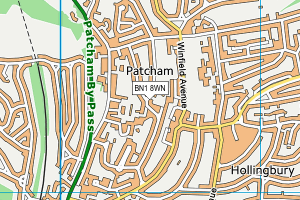 BN1 8WN map - OS VectorMap District (Ordnance Survey) BN1 8WN map - OS VectorMap District (Ordnance Survey)
