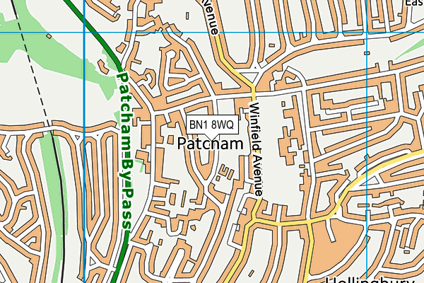 BN1 8WQ map - OS VectorMap District (Ordnance Survey) BN1 8WQ map - OS VectorMap District (Ordnance Survey)