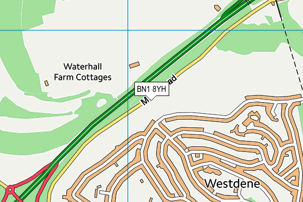 BN1 8YH map - OS VectorMap District (Ordnance Survey) BN1 8YH map - OS VectorMap District (Ordnance Survey)